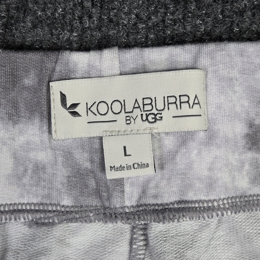 Koolaburra by UGG Jogger Pants Women's L Gray 34X29 Tie Dye French Terry Comfort - Picture 3 of 9